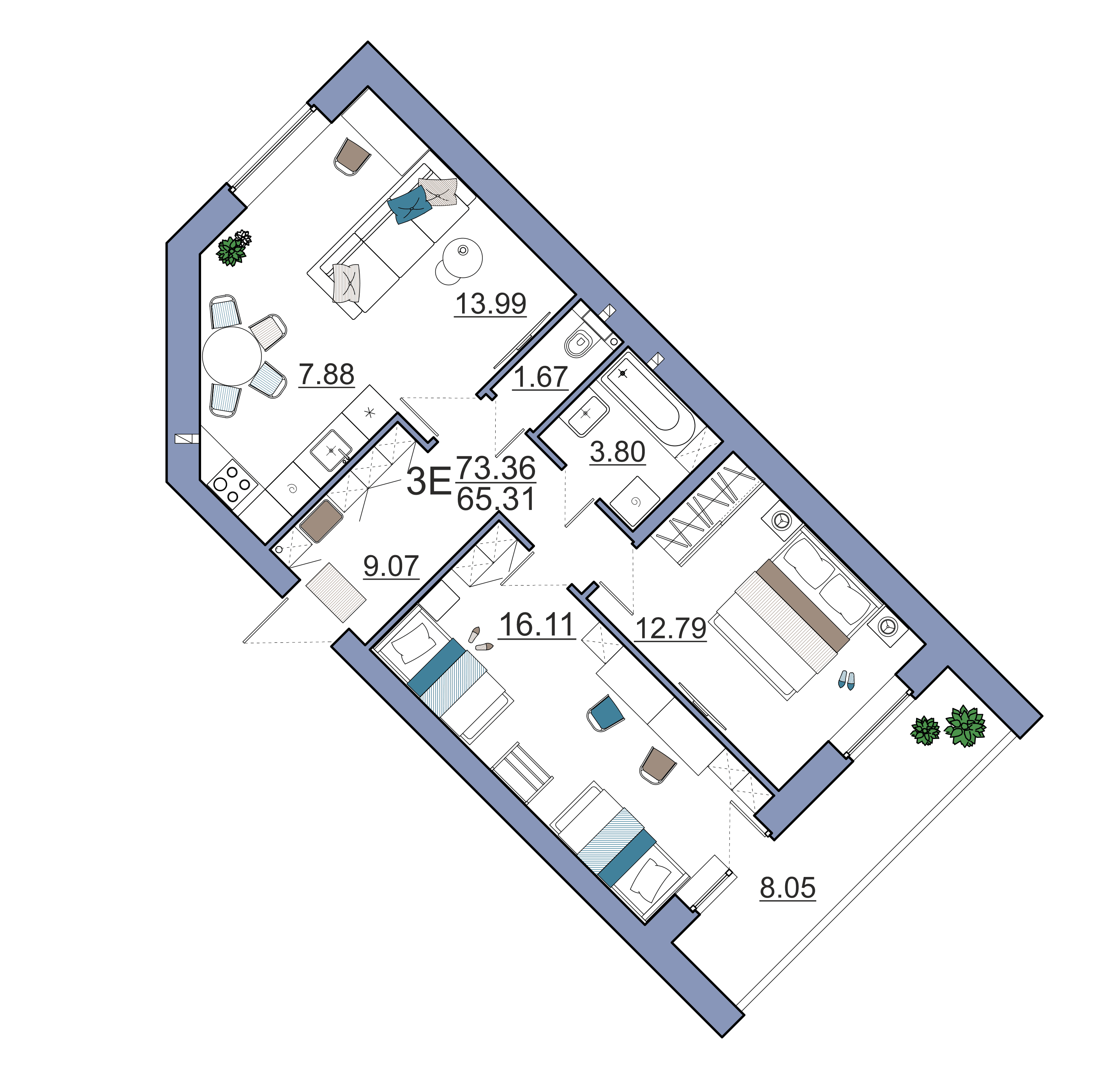 3-к. квартиры