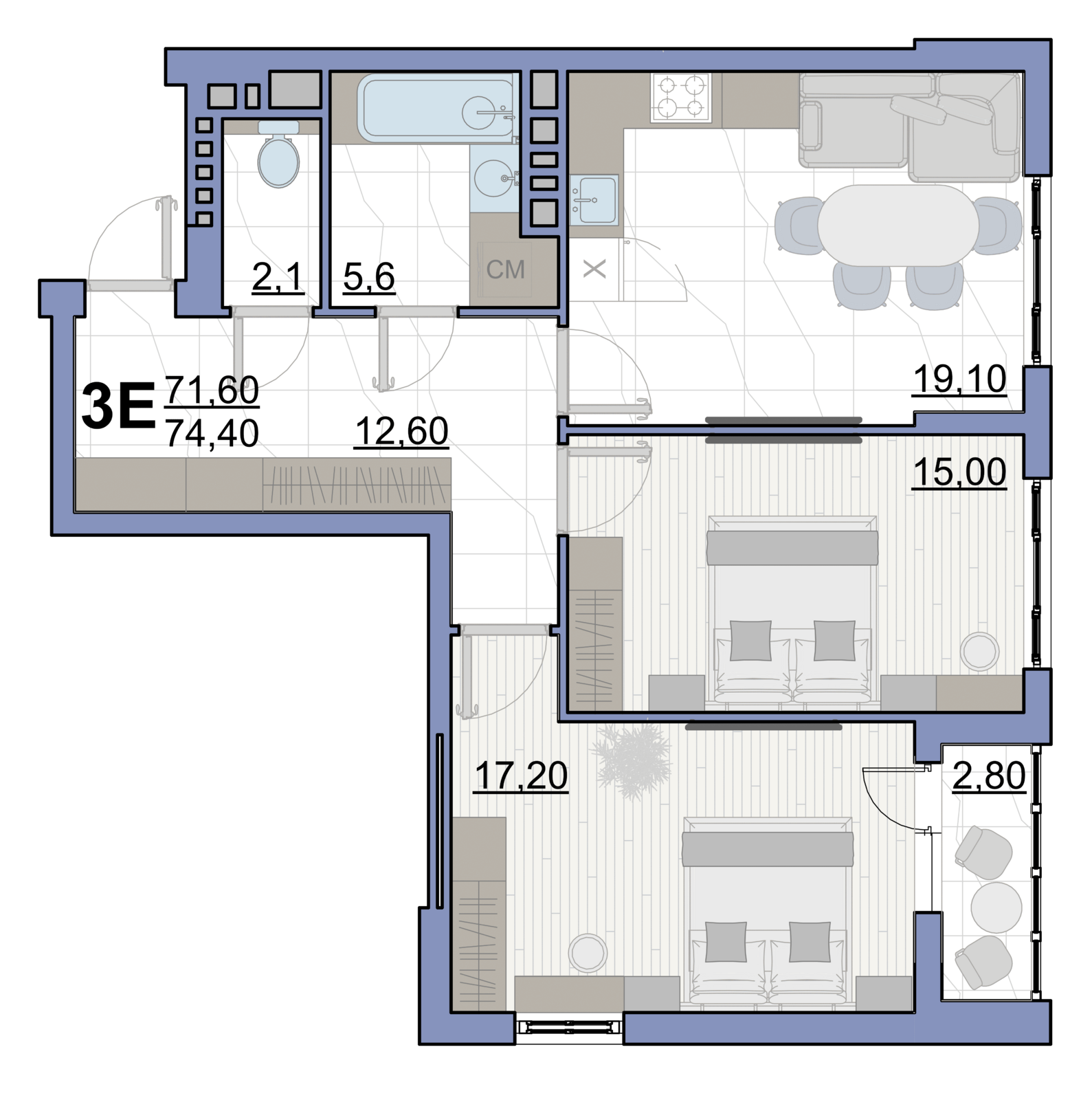 3-к. квартиры