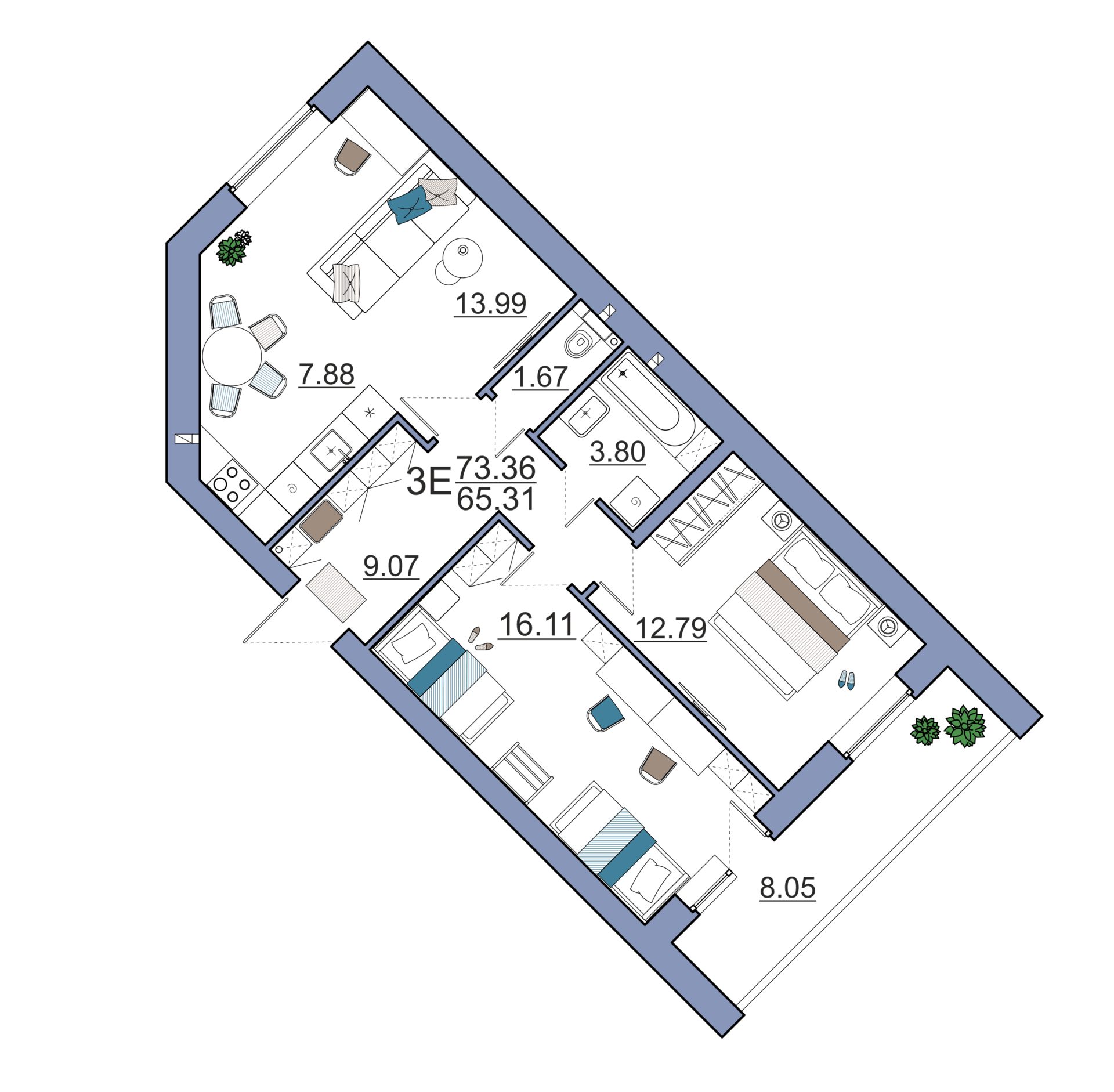 3-к. квартиры